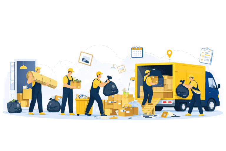Entrümpelung Haushaltsauflösung Illustration