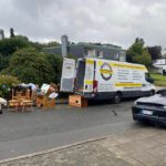 Hoffmann Blitz und Blank LKW vor einem Haus in Solingen bei einer Entrümpelung