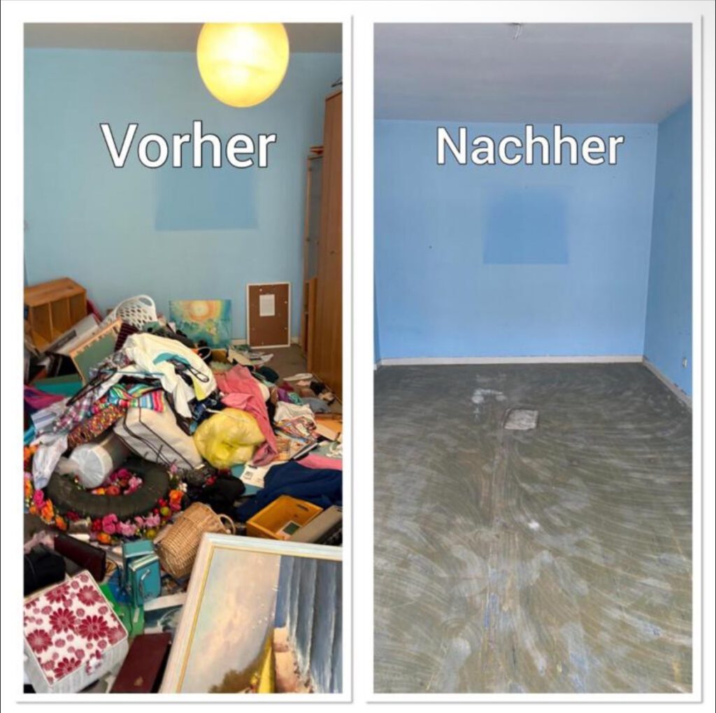Vorher-Nachher / Messie Entrümpelung