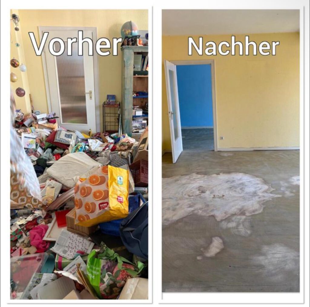 Vorher-Nachher / Messie Entrümpelung