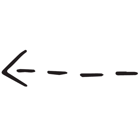 Dekorativer Pfeil nach links